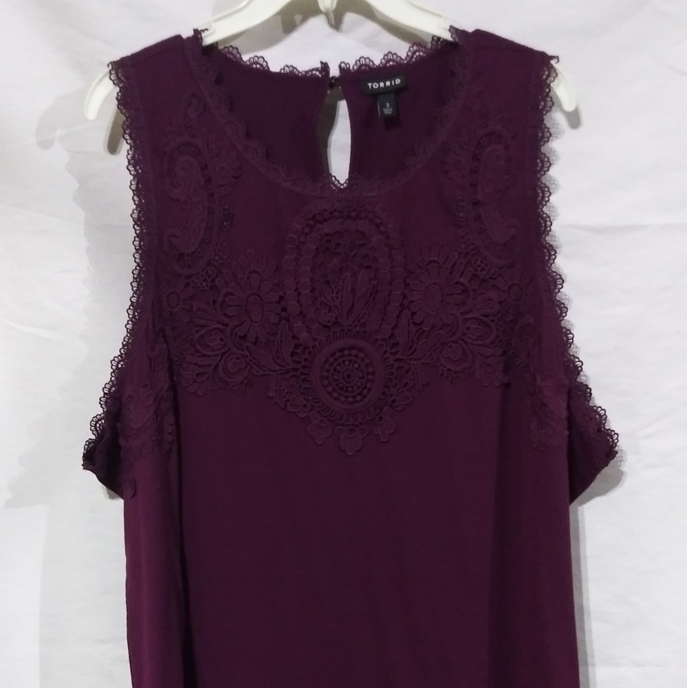 Purple short sleeve dress shirt